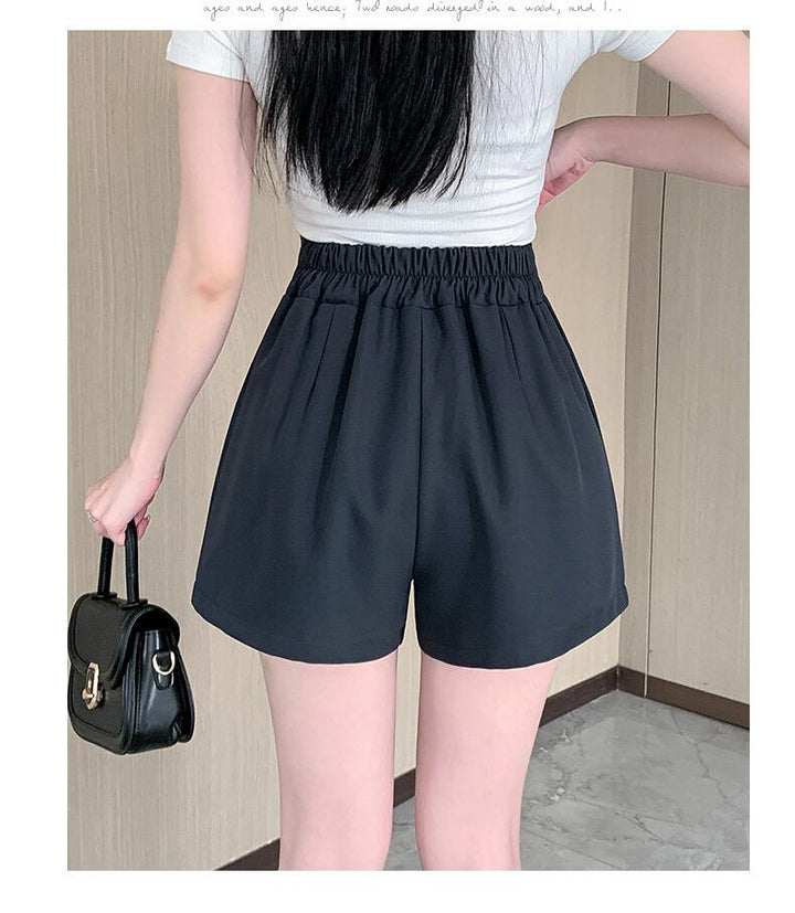 【bottoms】ハイウエストショートパンツ　M29466