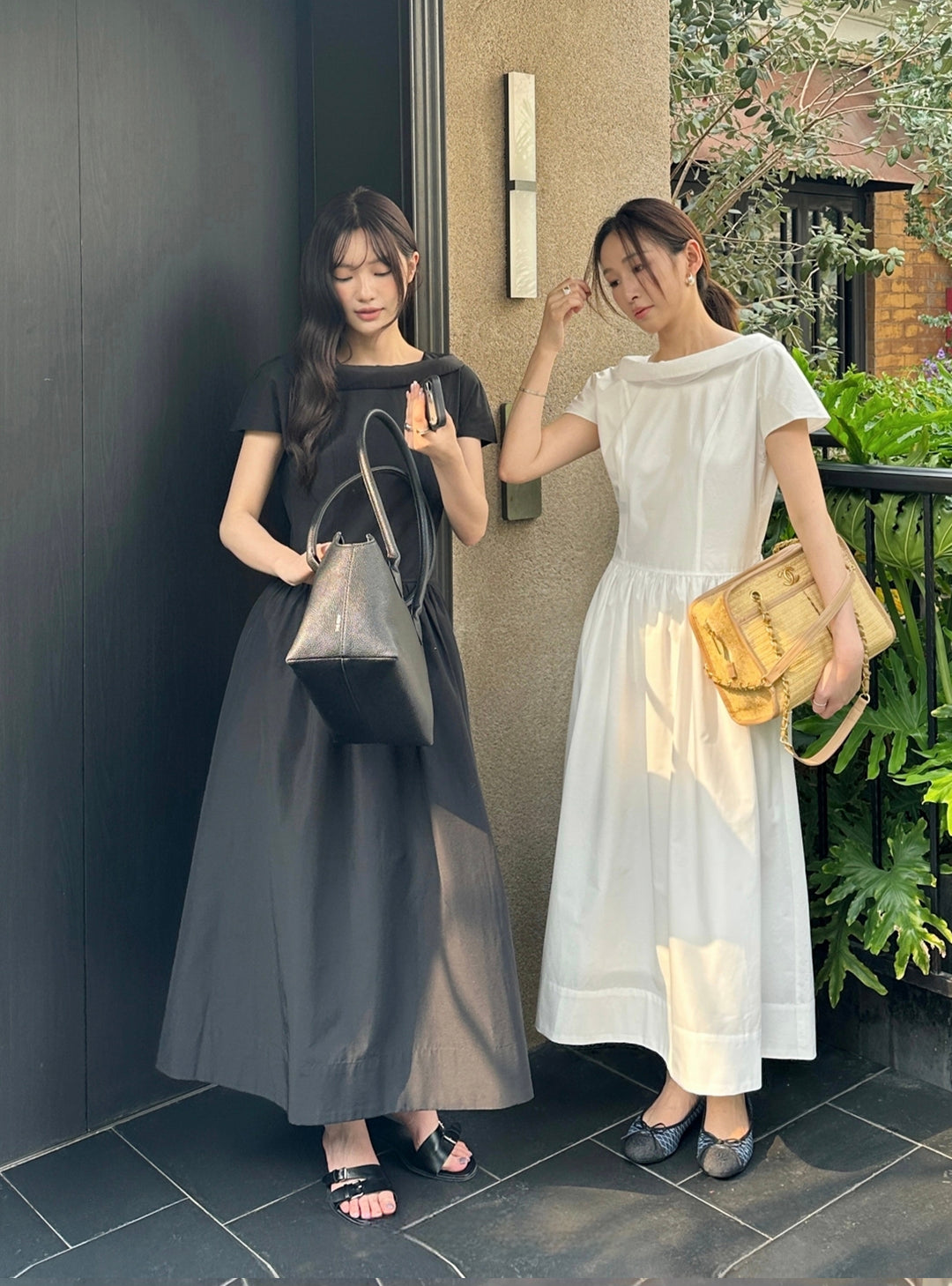 【dress】2色展開ロングワンピース Q8654