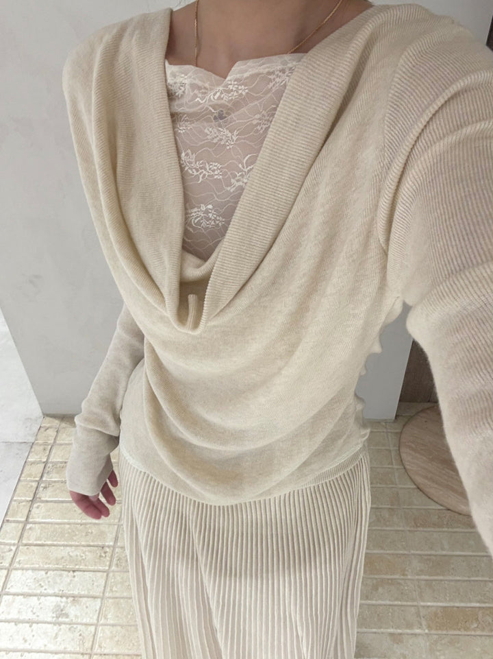 【tops】レースドッキングニットトップス Q9131