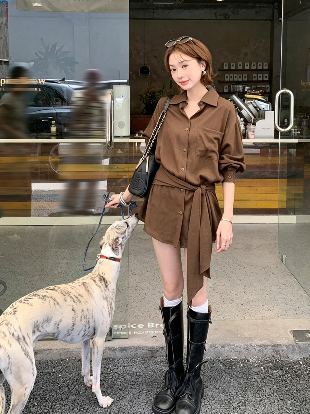 【tops】お尻カバー付きシャツ Q9040