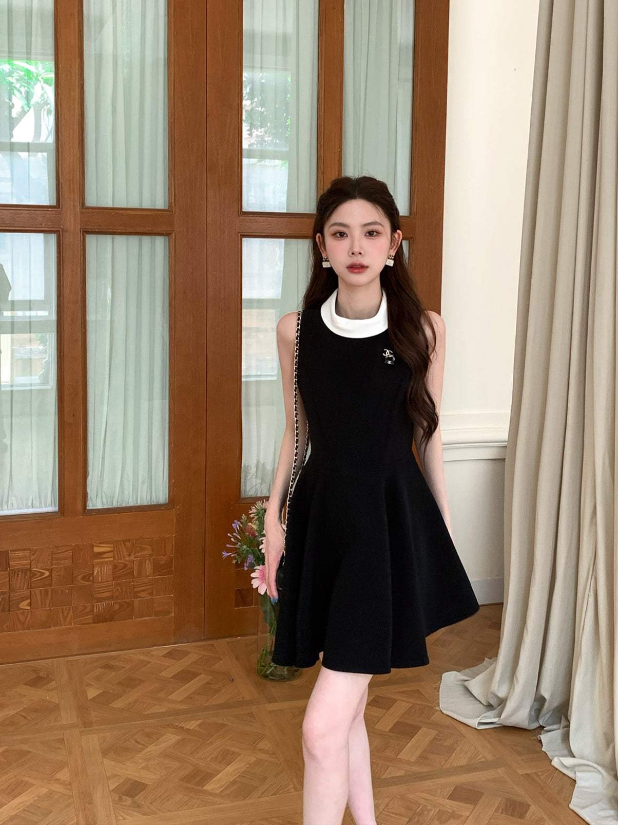 dress】ノースリーブAラインワンピース Q8702 – NANASTYLE