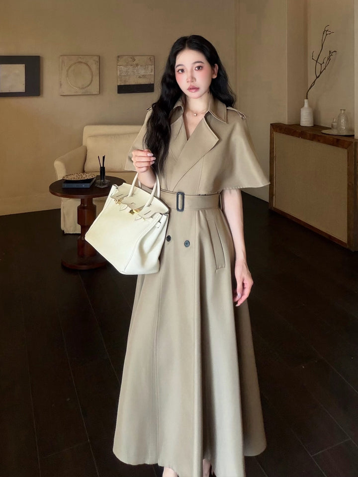 【outer】2色展開ロングコート Q9068