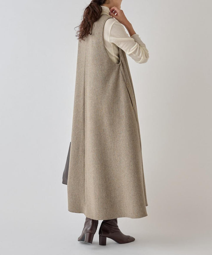 【dress】Vネックベストワンピース　M28039