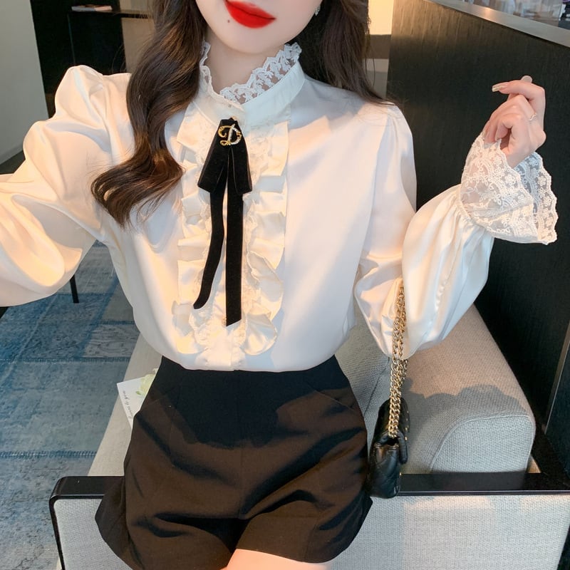 【tops】フリルシャツトップス　M20994