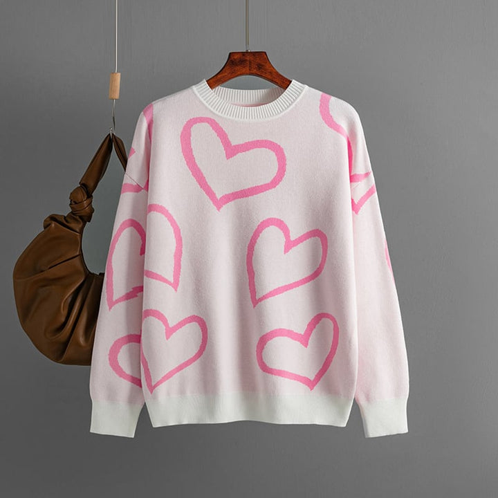 【tops】クルーネックニットセーター　M17833