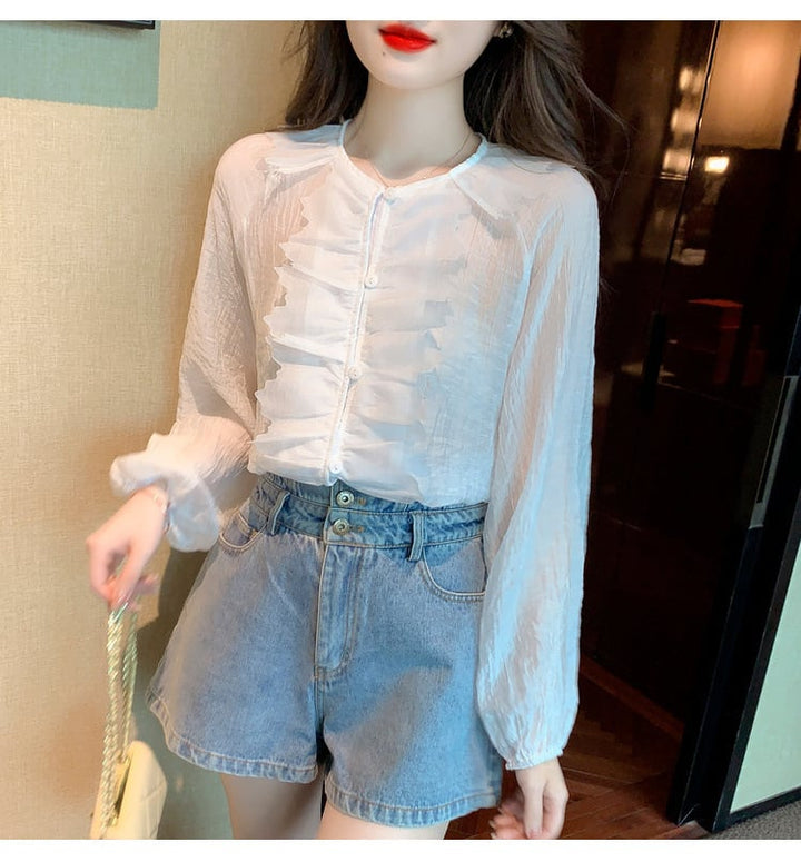 【tops】人気アイテム ! エレガントシャツトップスオシャレ　M17249