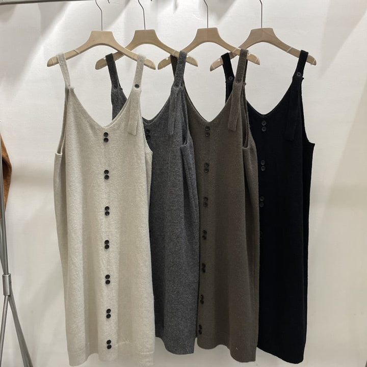 【dress】ボタンデザインベストワンピース　N2711