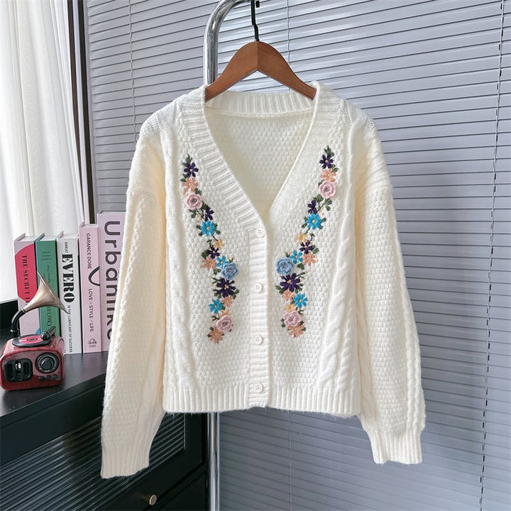 【outer】Vネックニットカーデ　M26632