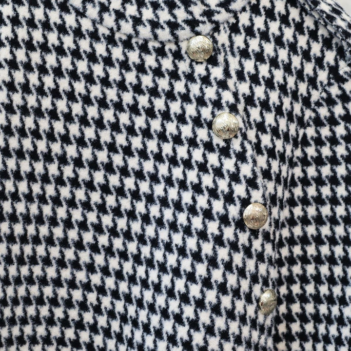 【outer】千鳥格子ツイードケープコート　M18173