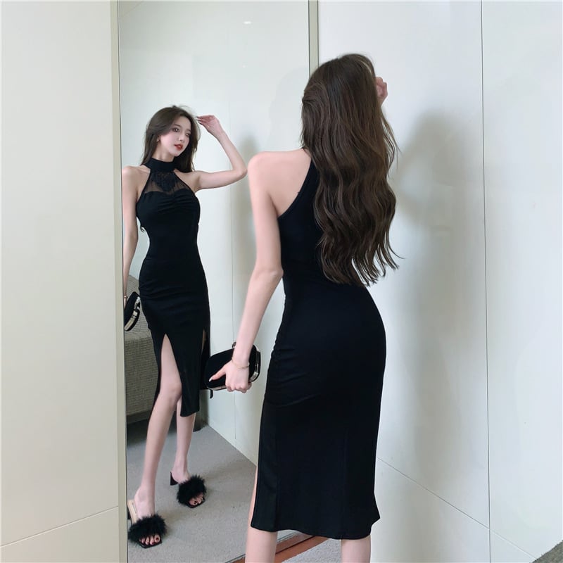 【dress】おしゃれ大人気ノースリーブデートワンピース　M16904
