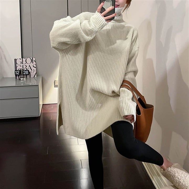 【tops】ハイネックニットセーター　M18368