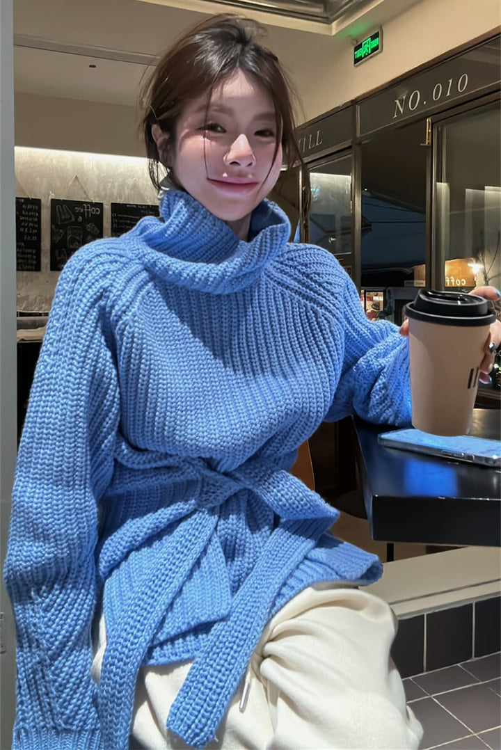 【tops】ハイネックニットセーター　M28565
