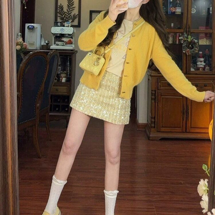【outer】ニットカーデ　M28457