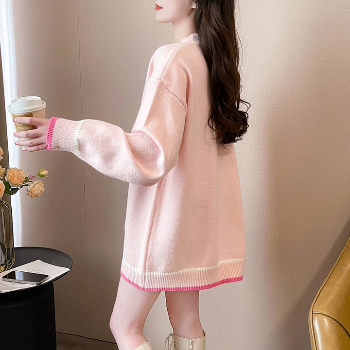 【tops】ジャカードニットセーター　M26602