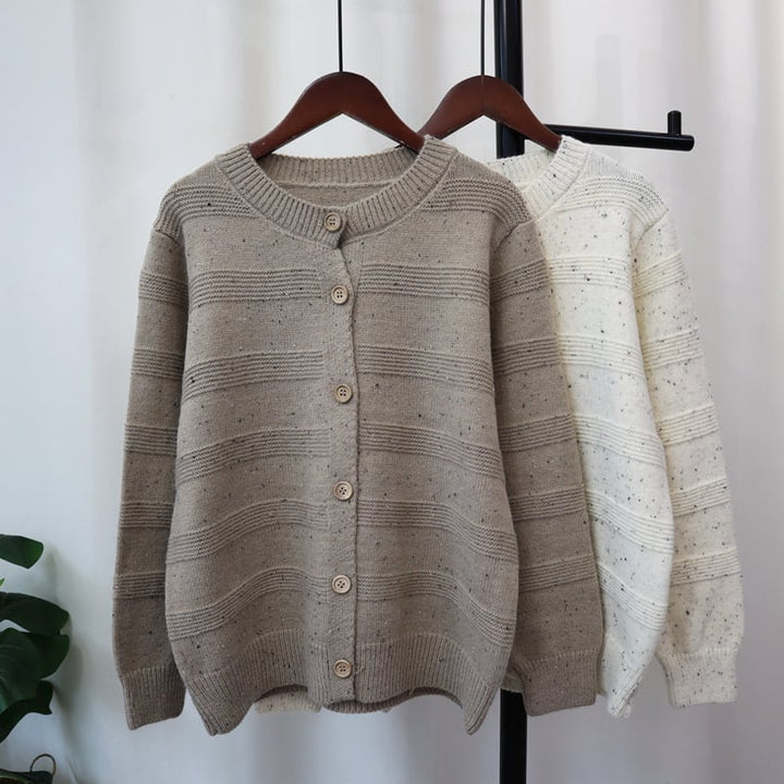 【outer】クルーネックニットカーデ　M26489