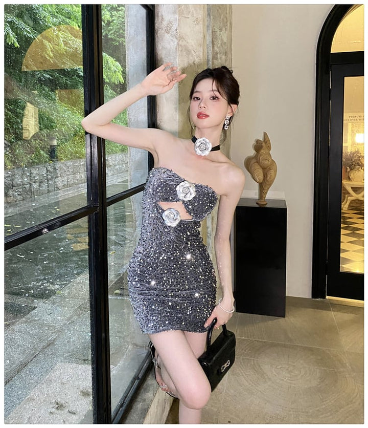 【dress】ベアトップワンピース　M24336