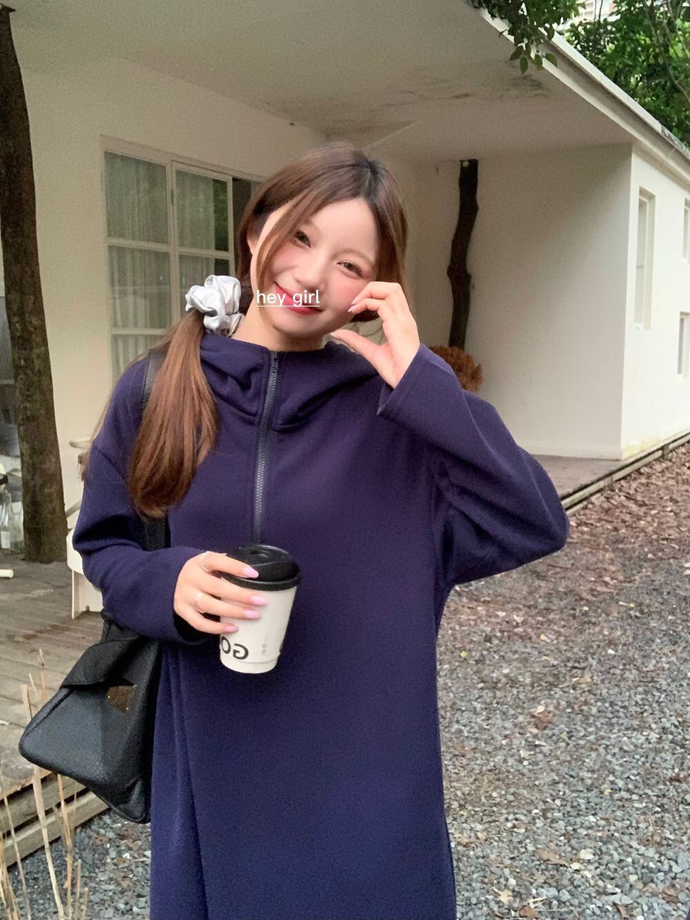 【dress】フード付きカジュアルワンピース　M27651