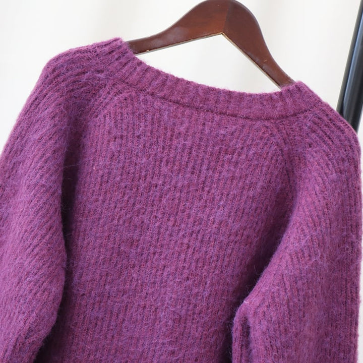 【outer】ボタンデザインニットカーデ　M28537