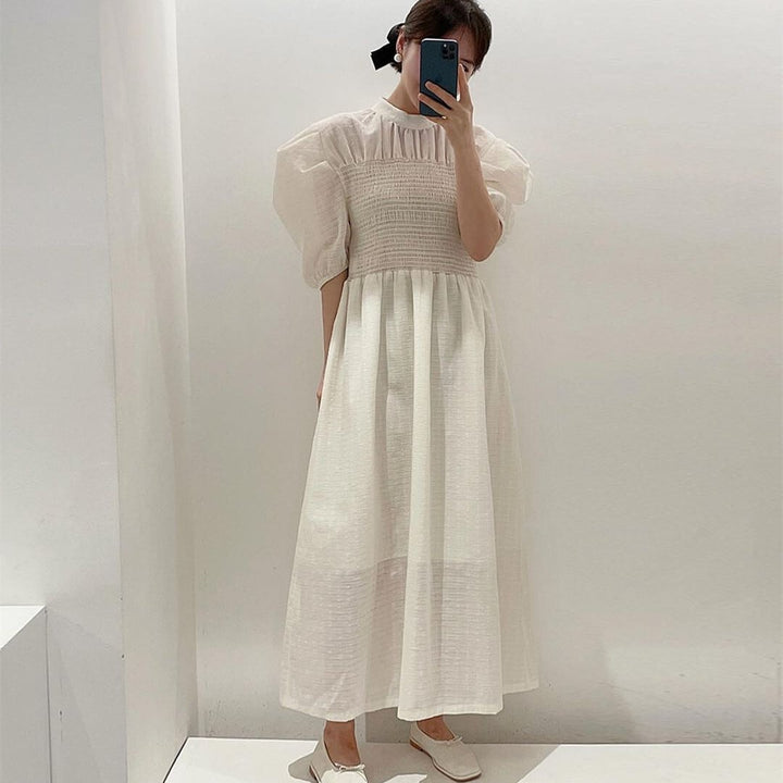 【dress】パフスリーブワンピース　M23910