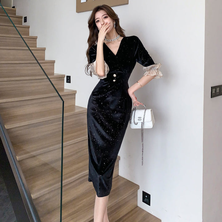 【dress】キラキラデートワンピース　M26642