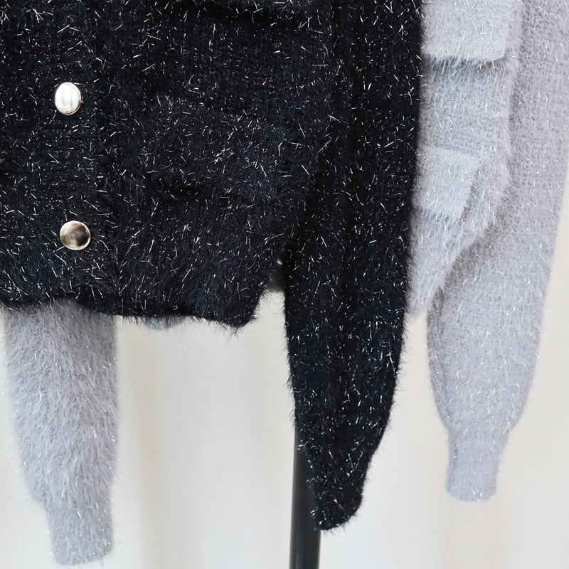 【outer】Vネックニットカーデ　M26566
