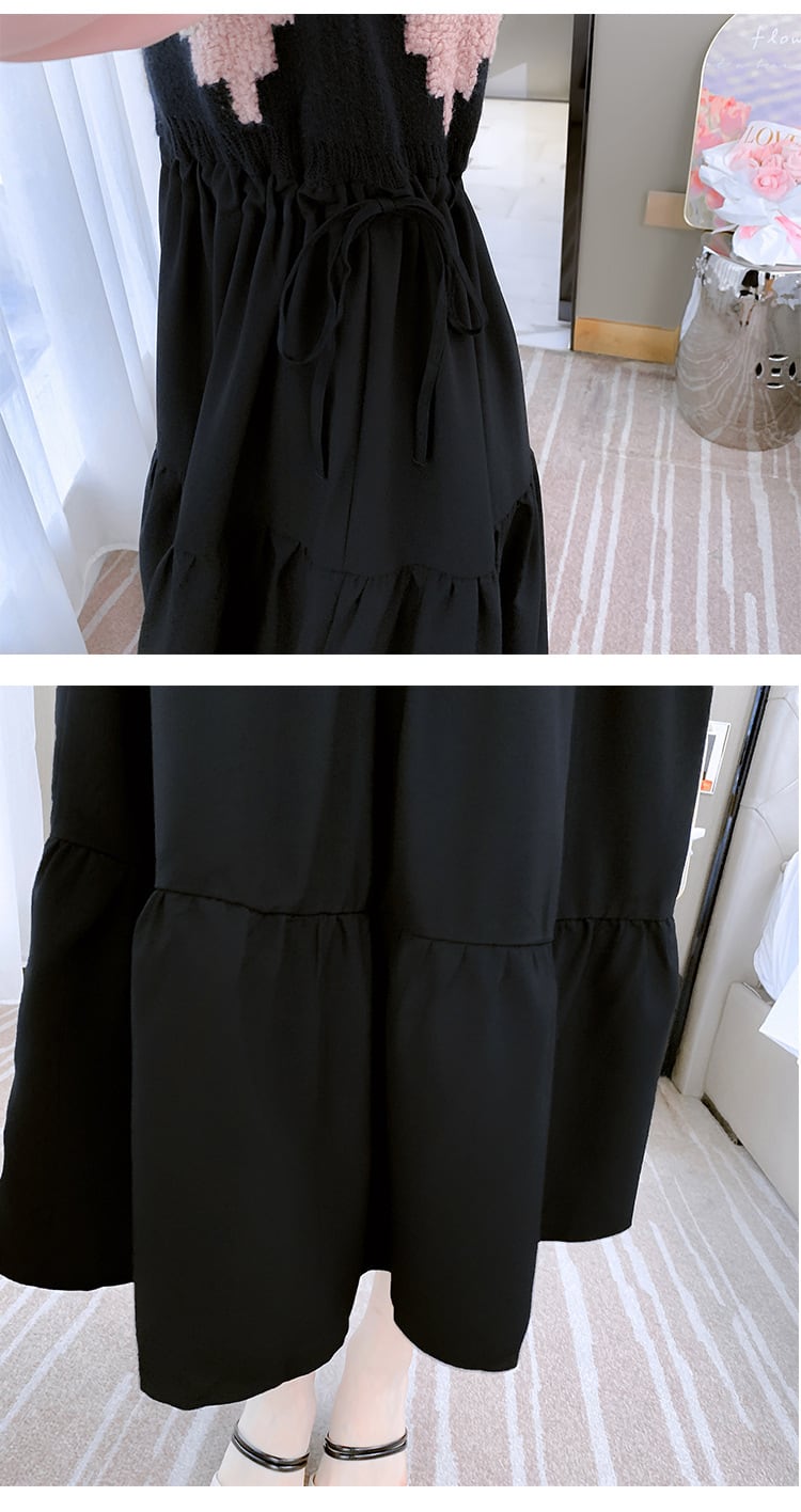 【dress】目立つ！エレガント切り替えワンピース　M17645