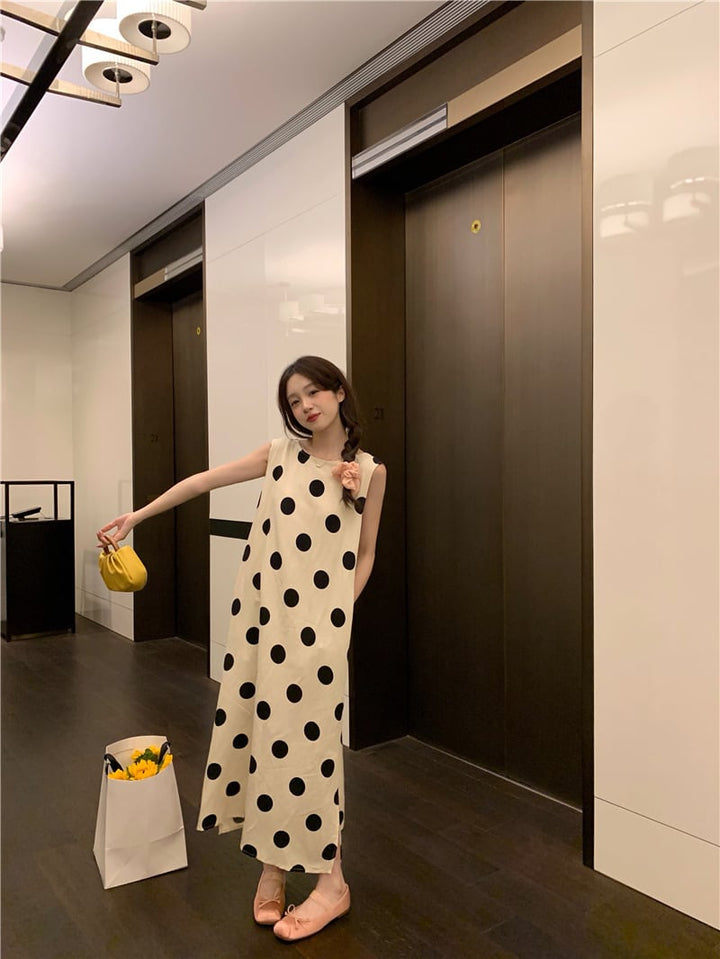 【dress】ドット柄ワンピース　M25119