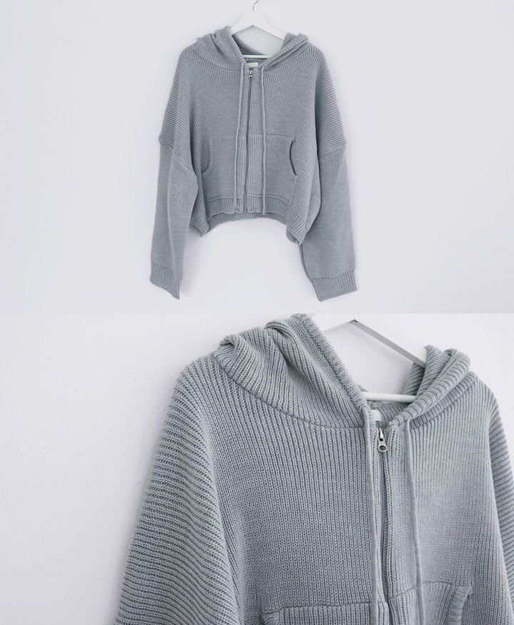 【outer】ファスナーニットカーデ　M26115