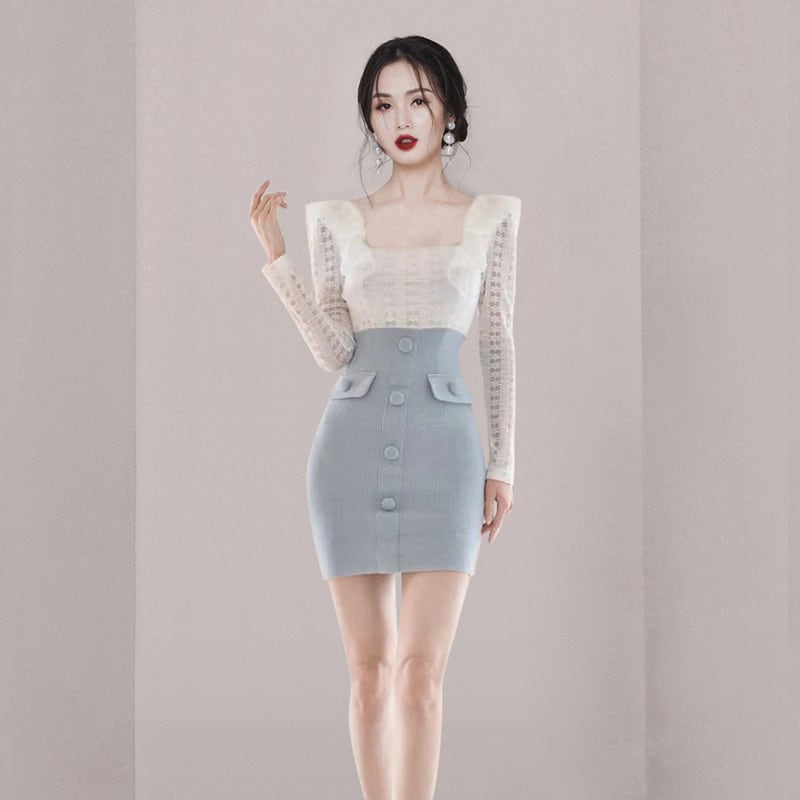 【dress】知的で品の良い♡エレガントデートワンピース　M17609