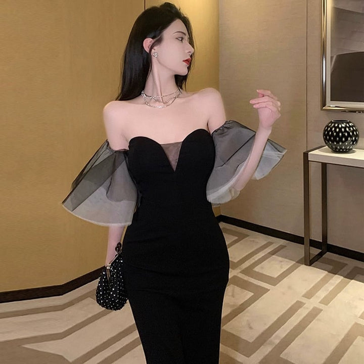 【dress】チュールデートワンピース　M25201