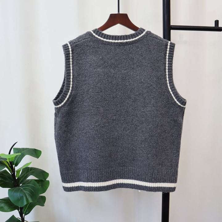 【tops】ニットベスト　M25493