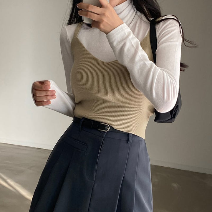 【tops】ニットキャミソール　M26659