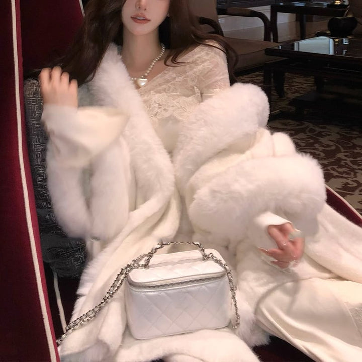 【dress】レース切り替ワンピニットワンピース　M26641