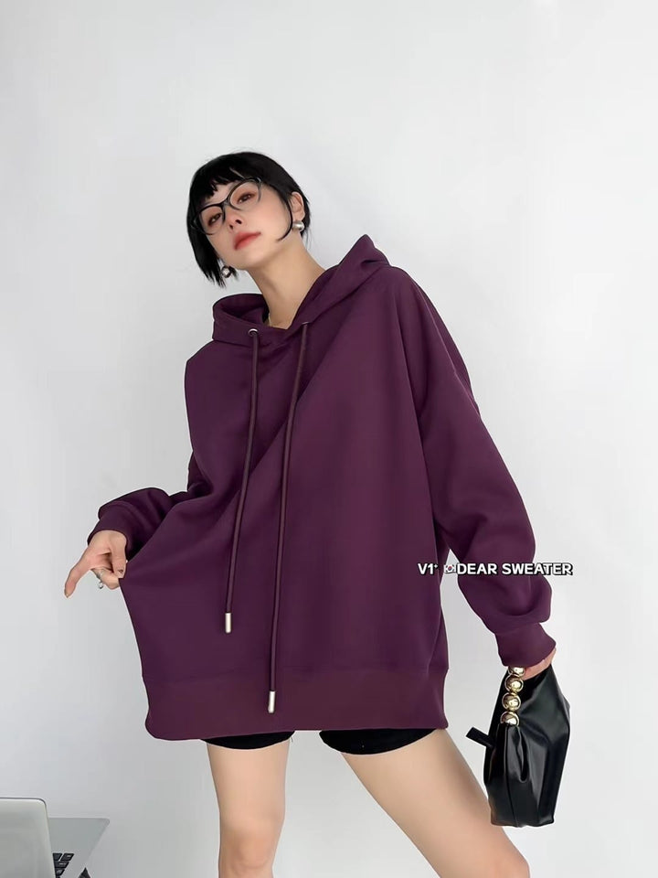 【tops】無地フーディーパーカー　M18116