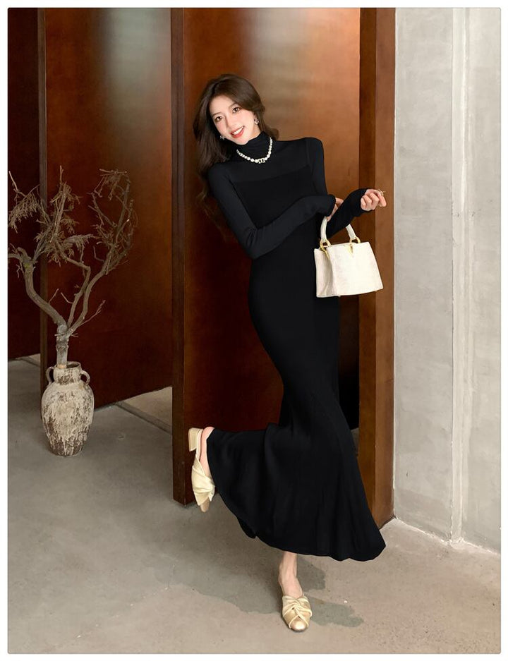 【dress】マーメイドニットワンピース　M27389