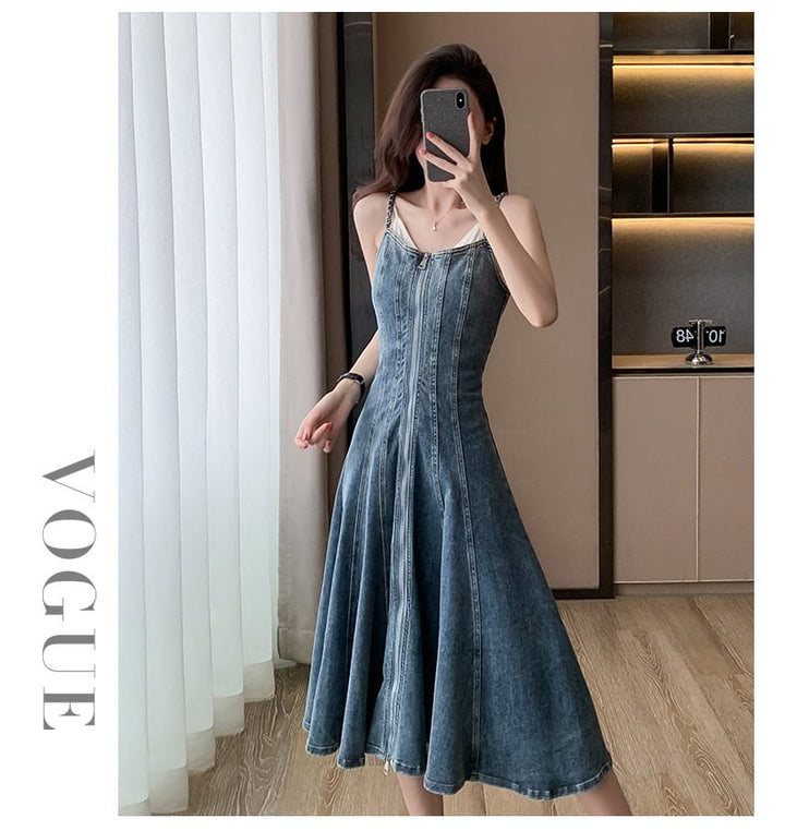 【dress】デニムキャミワンピース　M24267