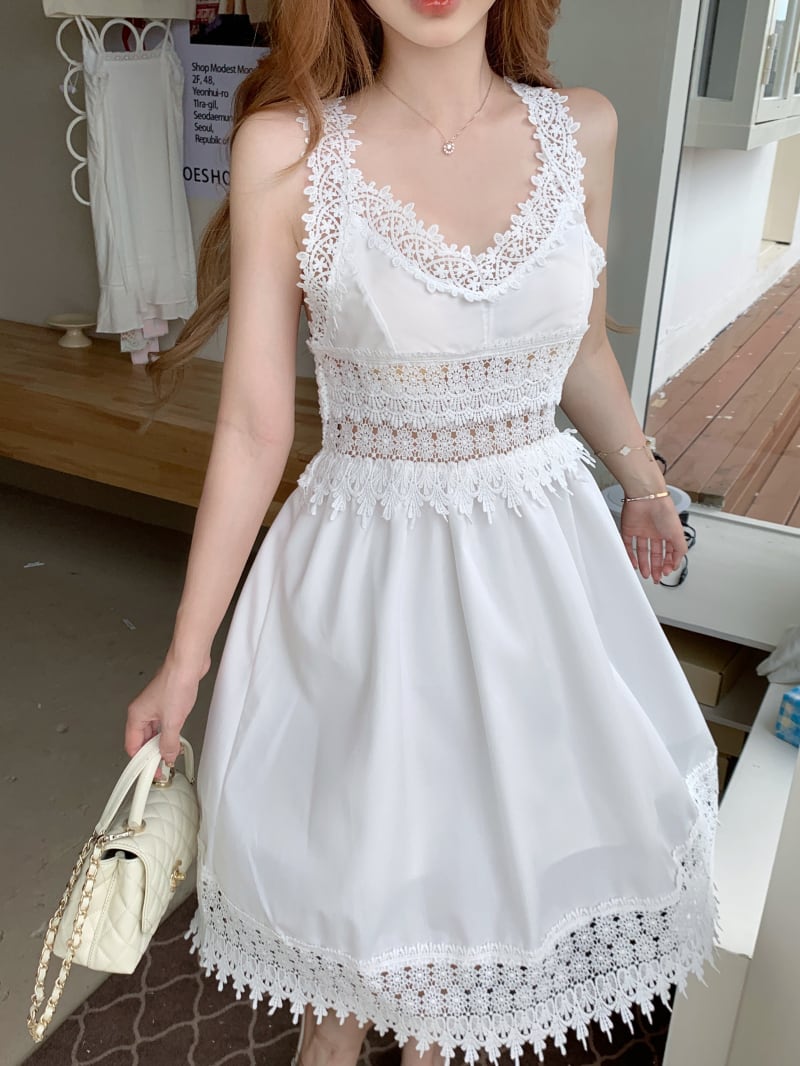 【dress】レースキャミワンピース　M24503