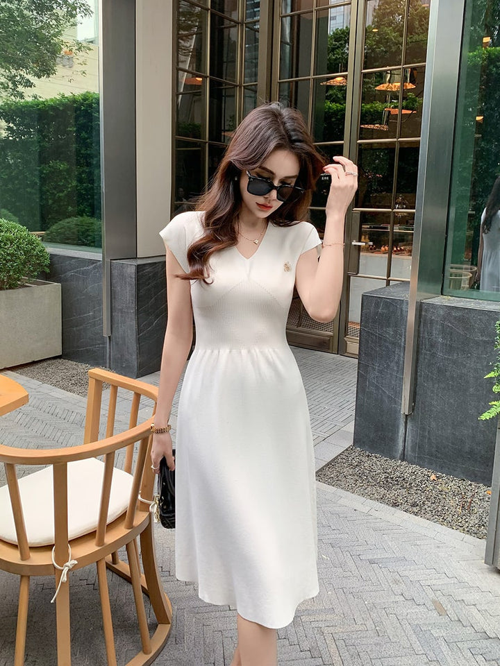 【dress】薄手ニットワンピース　M29750