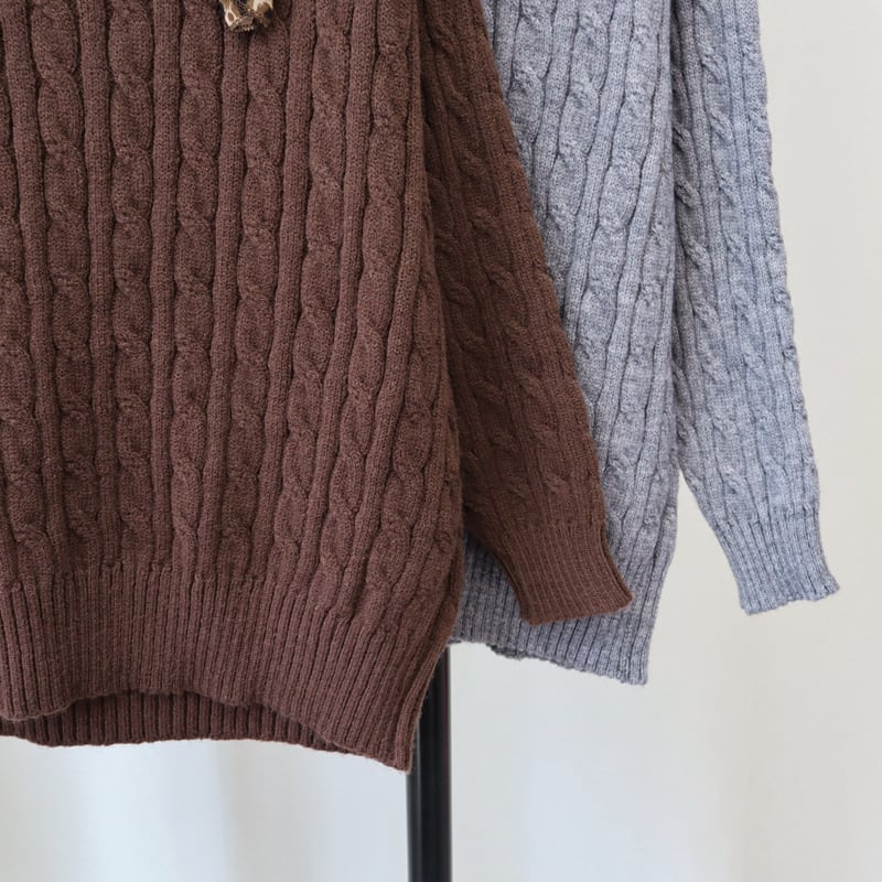 【tops】ボートネックニットセーター　M26870