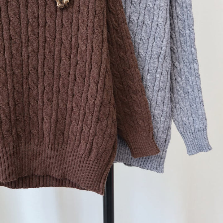 【tops】ボートネックニットセーター　M26870