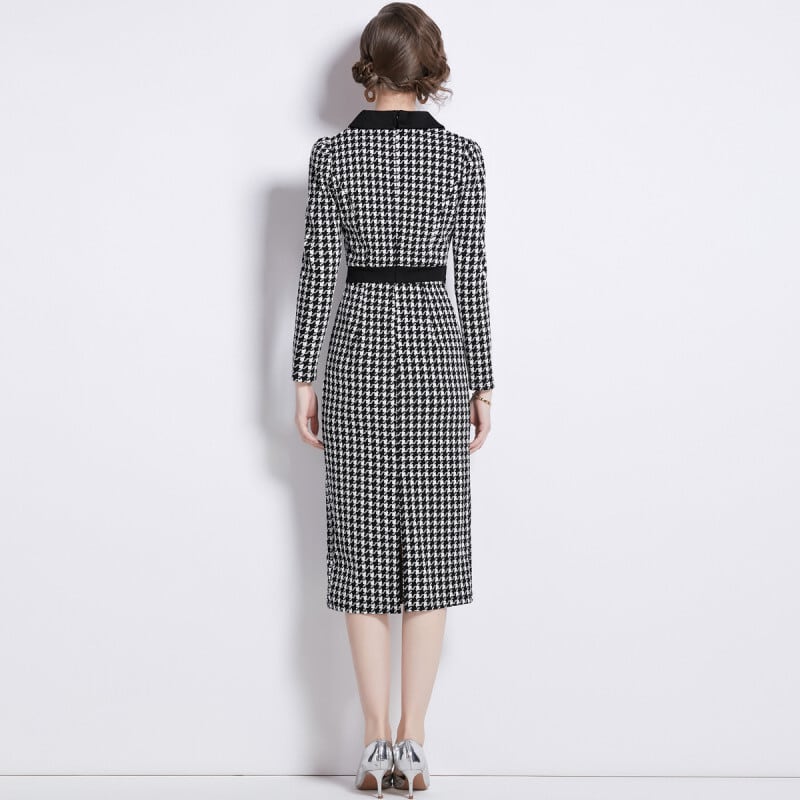 【dress】千鳥格子デートワンピース　N2772