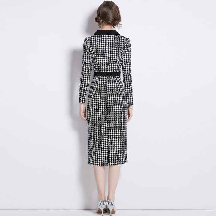 【dress】千鳥格子デートワンピース　N2772