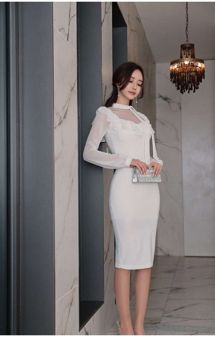【dress】女性力を高める～切り替えデートワンピース　M17409