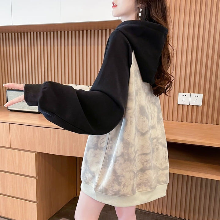 【tops】プリントフーディーパーカー　M26562