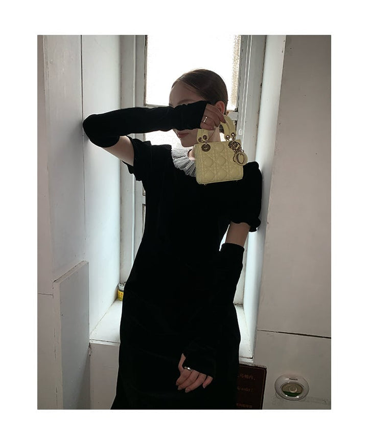 【dress】デートワンピースアームカバー付き　M26459