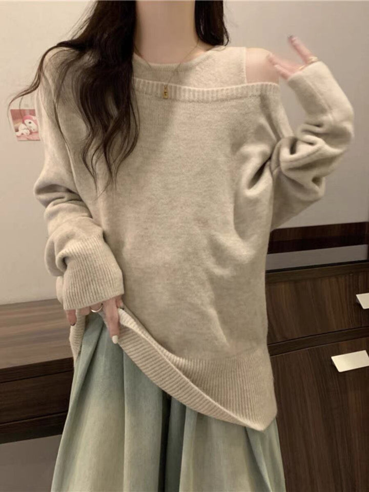 【set】キャミソール×ニットセーターセット　M19138