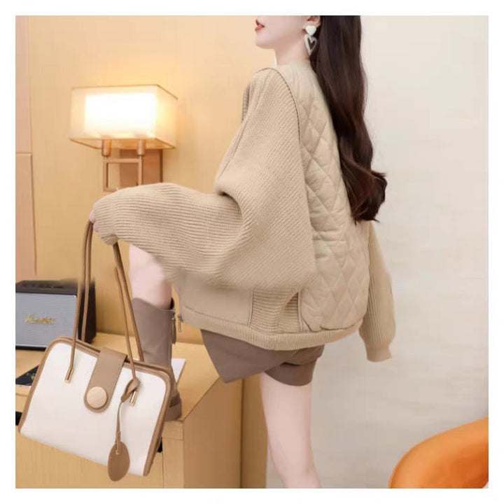 【outer】切り替えニットカーデ　M27024