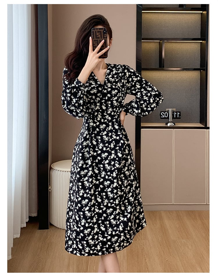 【dress】今季マストバイスウィート花柄ワンピース　M17301