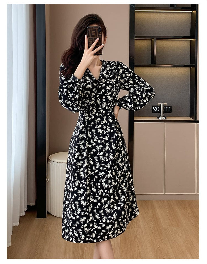 【dress】今季マストバイスウィート花柄ワンピース　M17301
