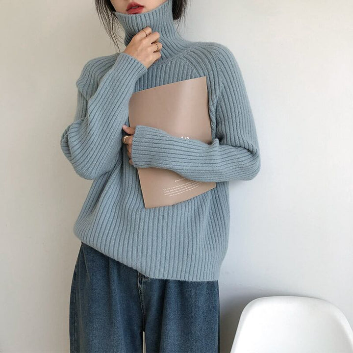 【tops】ハイネックニットセーター　M27226
